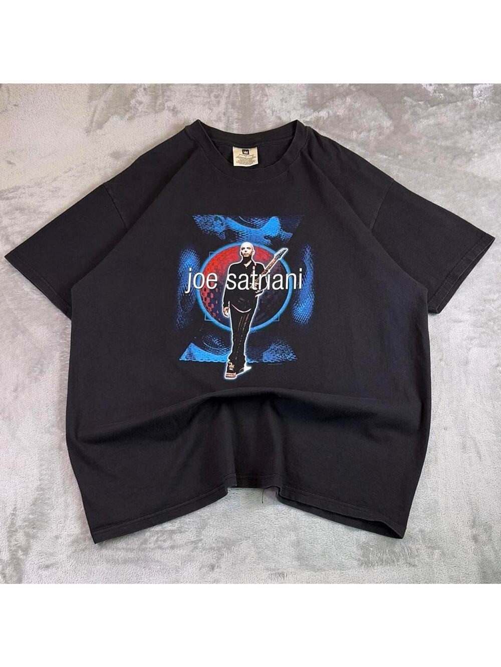 Vintage 1998 Joe Satriani Winterland Crystal Planet Tour Band T Shirt Black XL